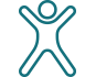 An icon of a stress with a tick on it An icon of a stress with a tick on it